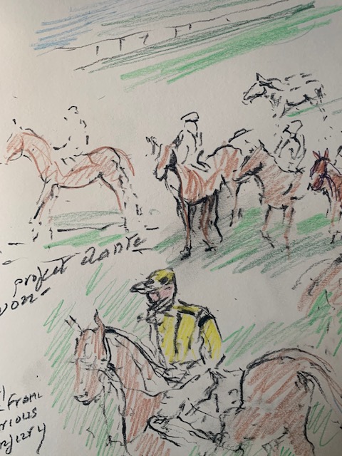 Picture from Sketchbook: Watching the Racing POA