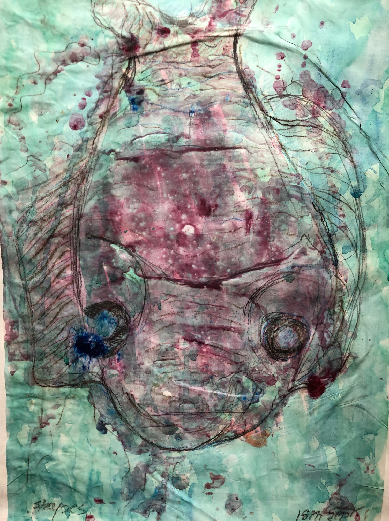 Fish in the Sea, Mixed Media