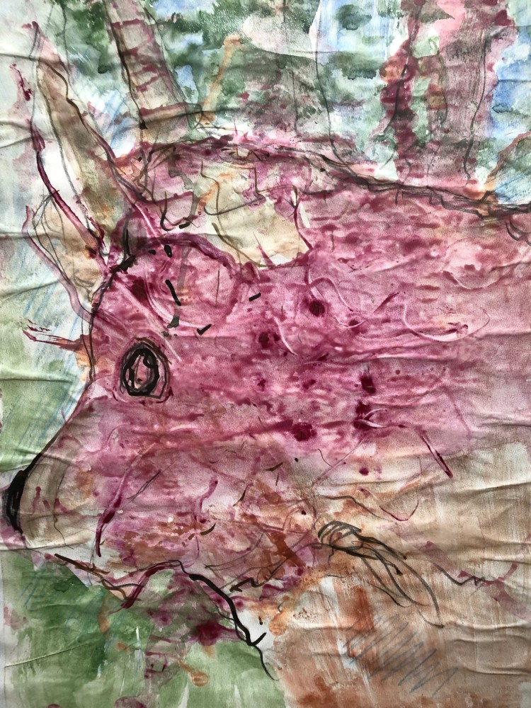 Young Bullock, Mixed Media