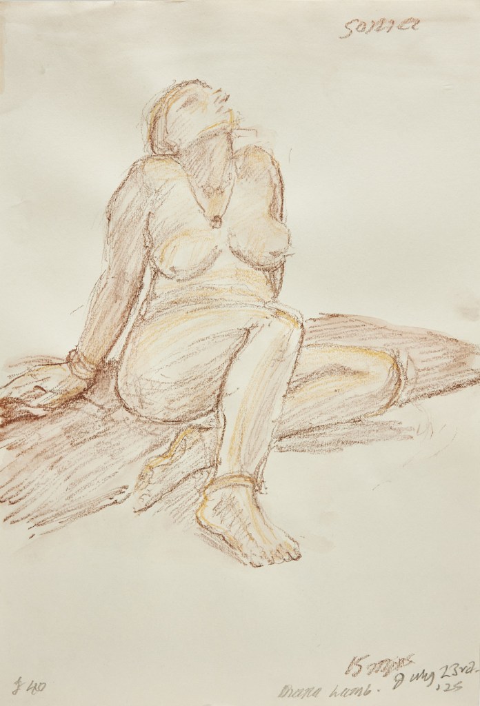 life drawing by Diana Lamb